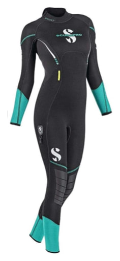 Women's Scuba pro wetsuit recommended for Komodo National park